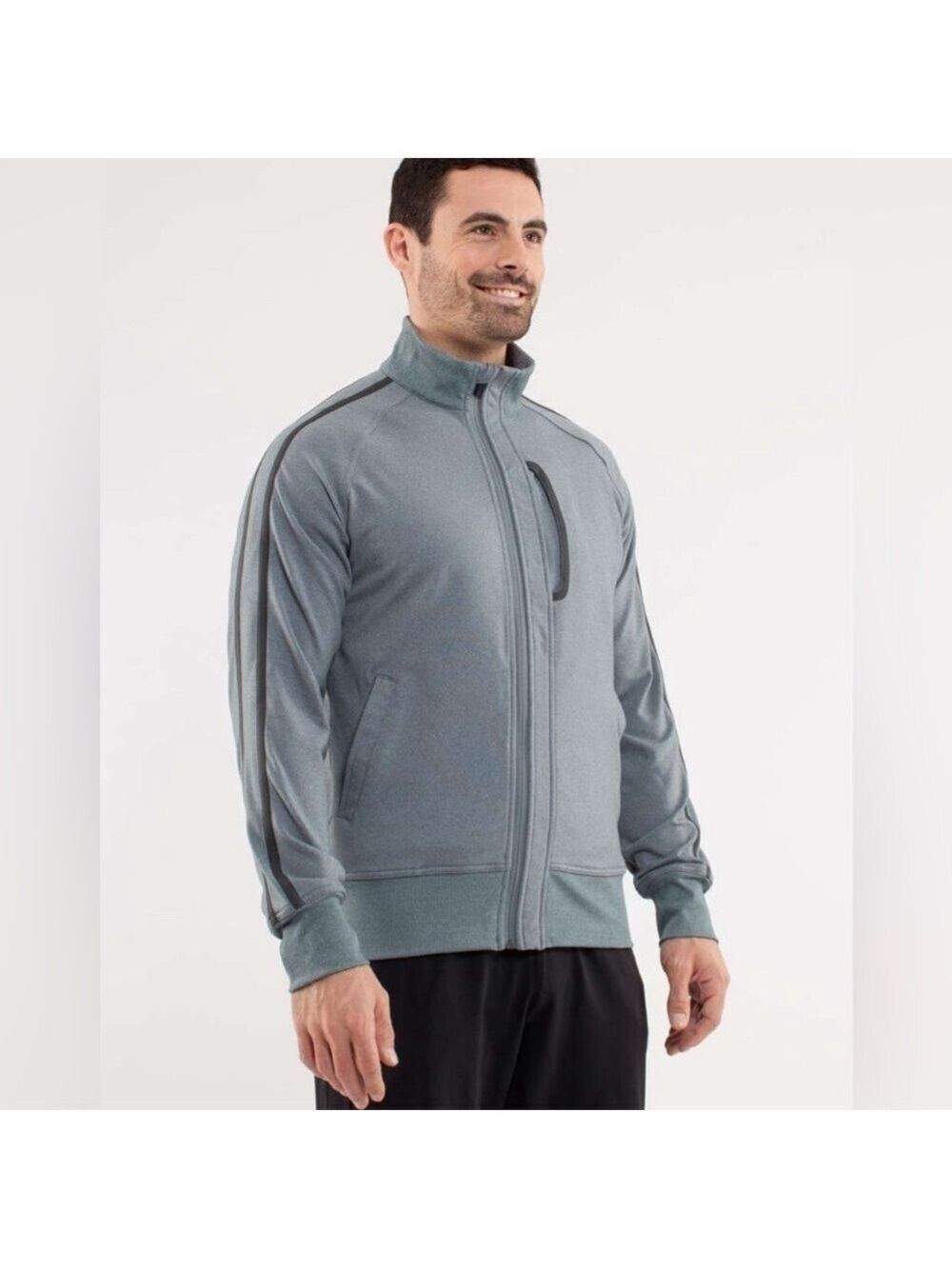 Lululemon Kung Fu Jacket II- Heathered Deep Shore